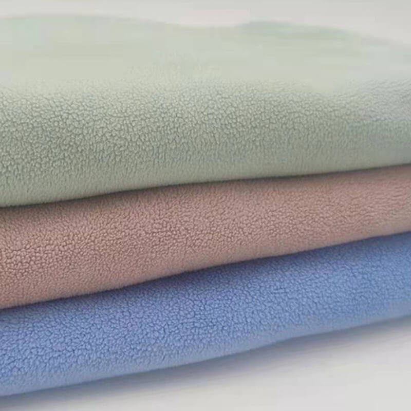 Home Textile Polyester Knit Polar Fleece Fabric for Hoodie Wholesale S 6